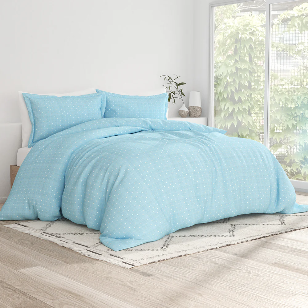 Polkadot Pattern 3-Piece Duvet Cover Set (Sale) - Image 5