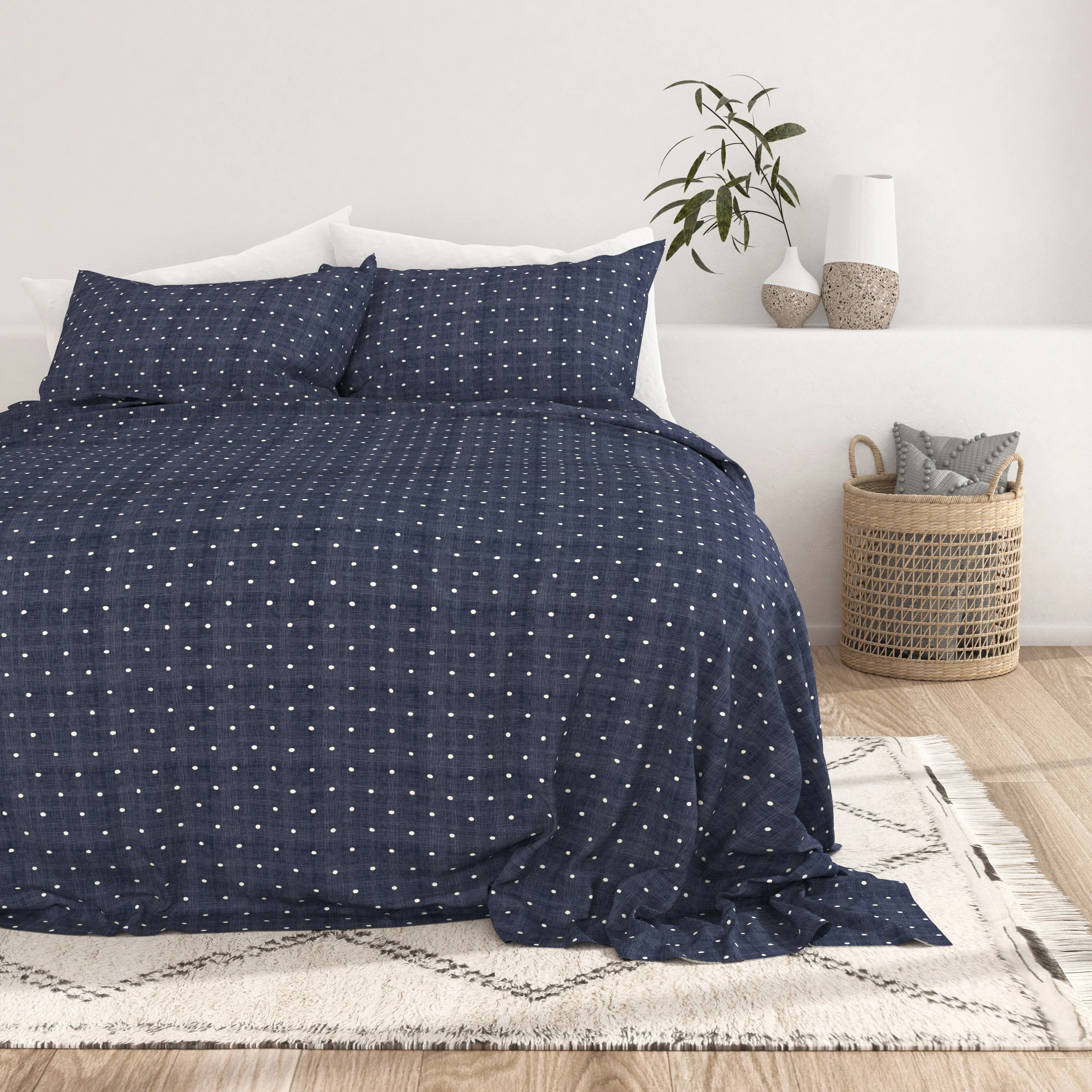 Polkadot Pattern 4-Piece Sheet Set (Sale) - Image 9