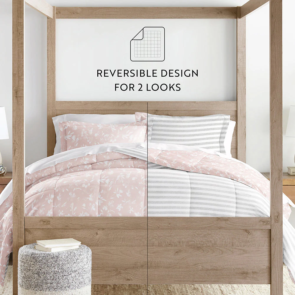 Pressed Flowers Reversible Down-Alternative Comforter Set (Sale) - Image 12