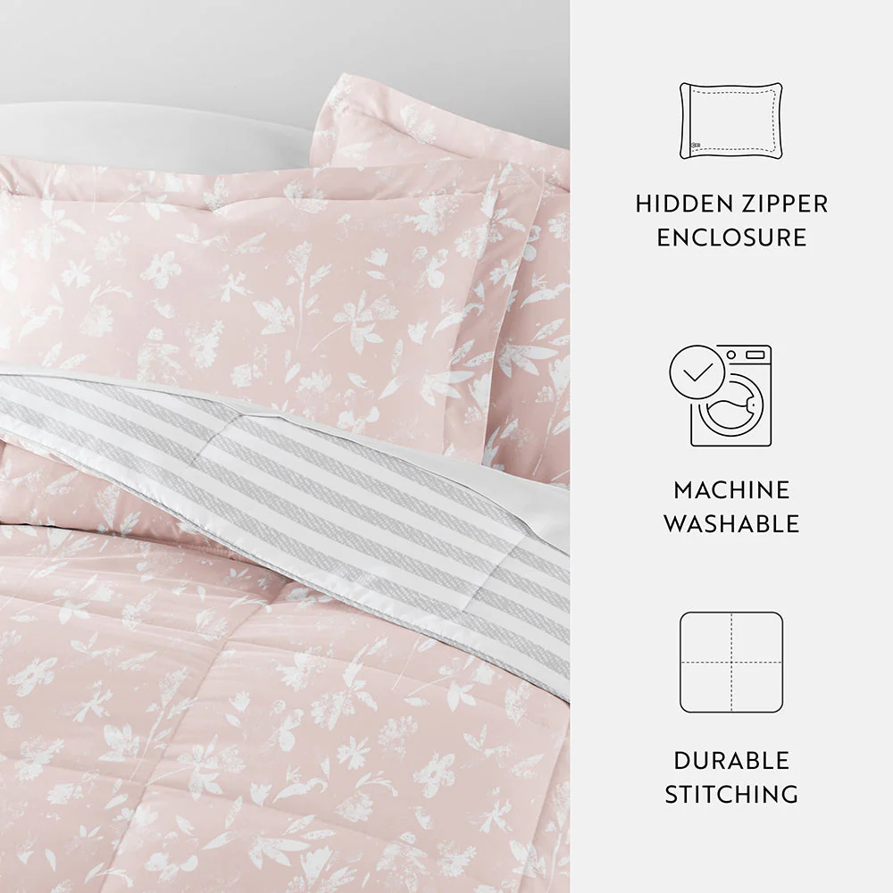 Pressed Flowers Reversible Down-Alternative Comforter Set (Sale) - Image 13
