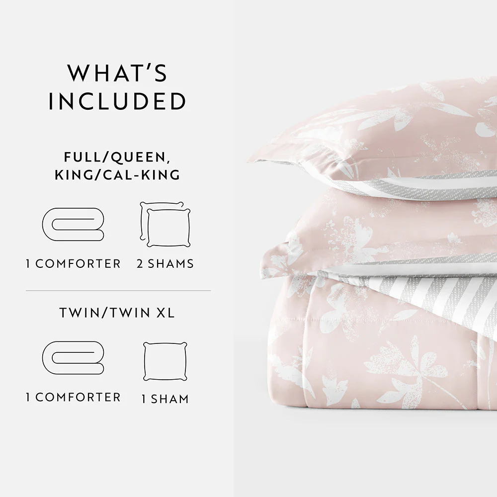 Pressed Flowers Reversible Down-Alternative Comforter Set (Sale) - Image 14