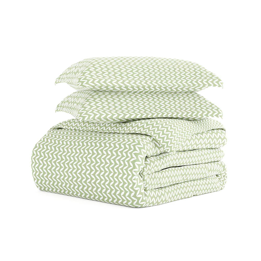 Puffed Chevron Pattern 3-Piece Duvet Cover Set (Sale) - Image 10