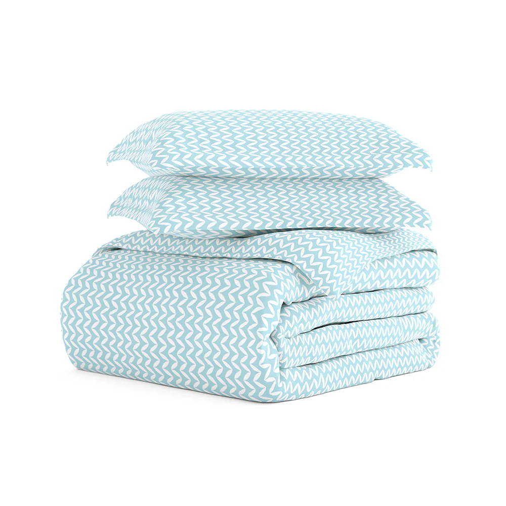 Puffed Chevron Pattern 3-Piece Duvet Cover Set (Sale) - Image 11