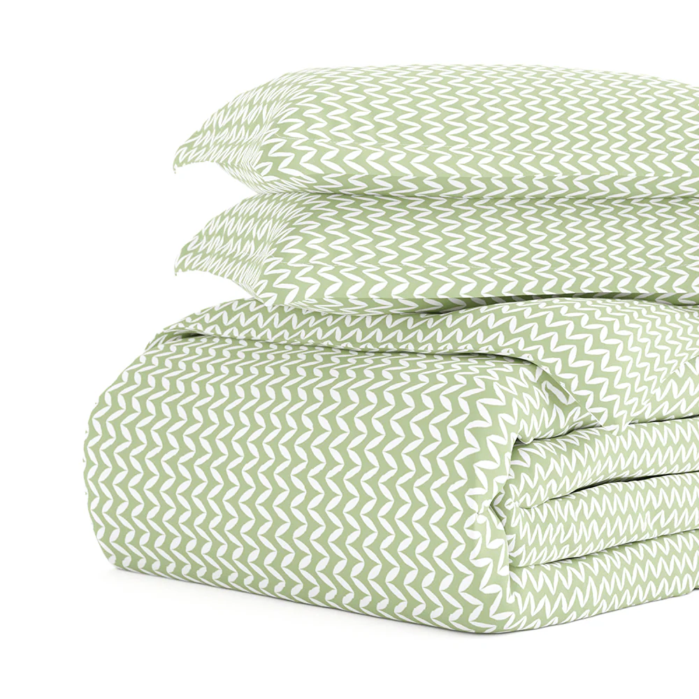 Puffed Chevron Pattern 3-Piece Duvet Cover Set (Sale) - Image 13