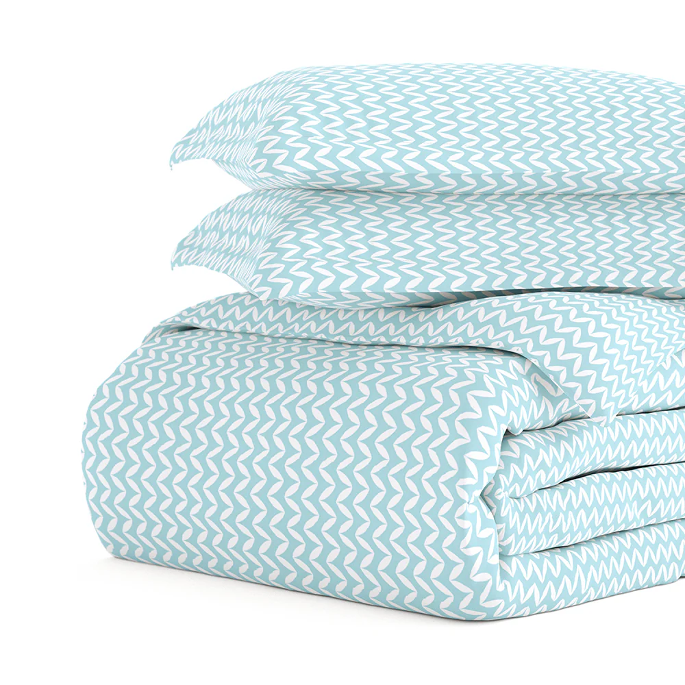 Puffed Chevron Pattern 3-Piece Duvet Cover Set (Sale) - Image 14