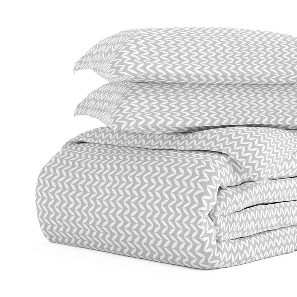 Puffed Chevron Pattern 3-Piece Duvet Cover Set (Sale) - Image 15