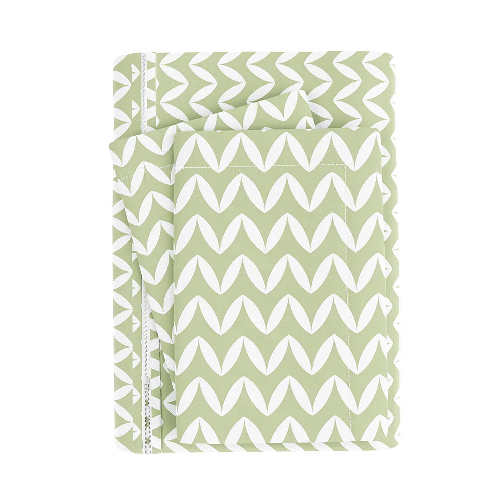Puffed Chevron Pattern 3-Piece Duvet Cover Set (Sale) - Image 16