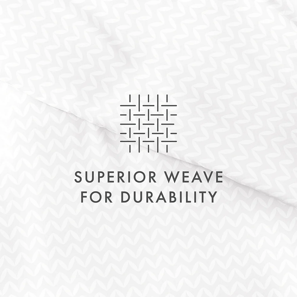 Puffed Chevron Pattern 3-Piece Duvet Cover Set (Sale) - Image 30