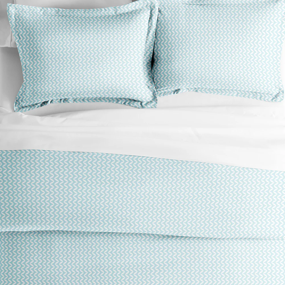 Puffed Chevron Pattern 3-Piece Duvet Cover Set (Sale) - Image 8