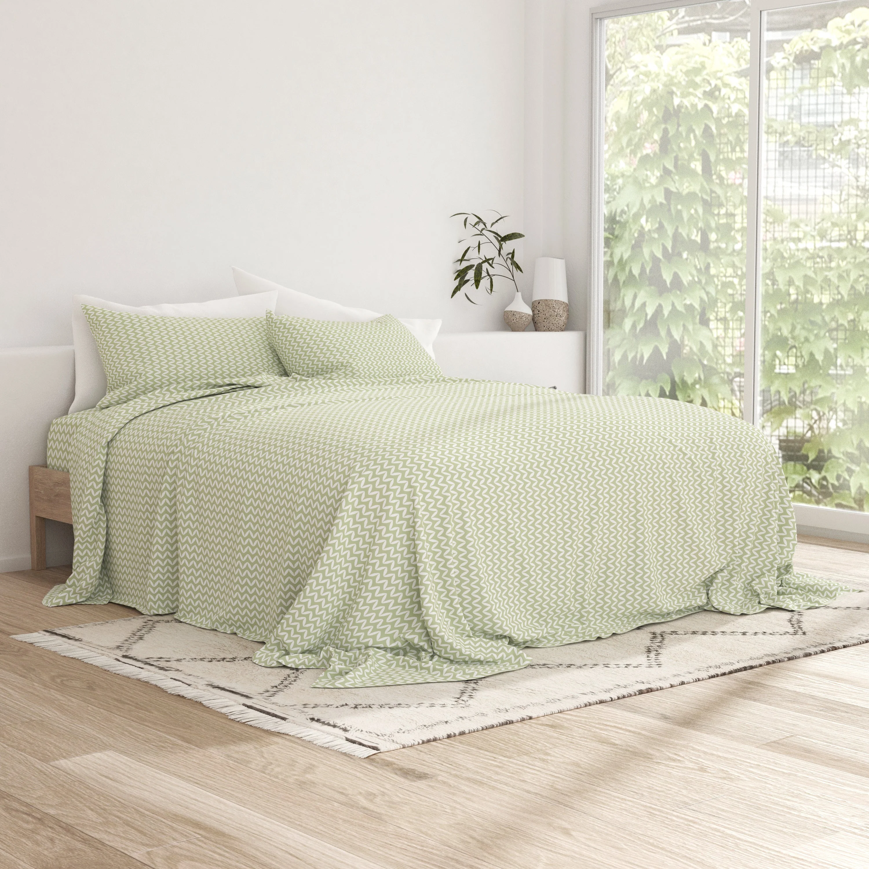 Puffed Chevron Pattern 4-Piece Sheet Set (Sale) - Image 11