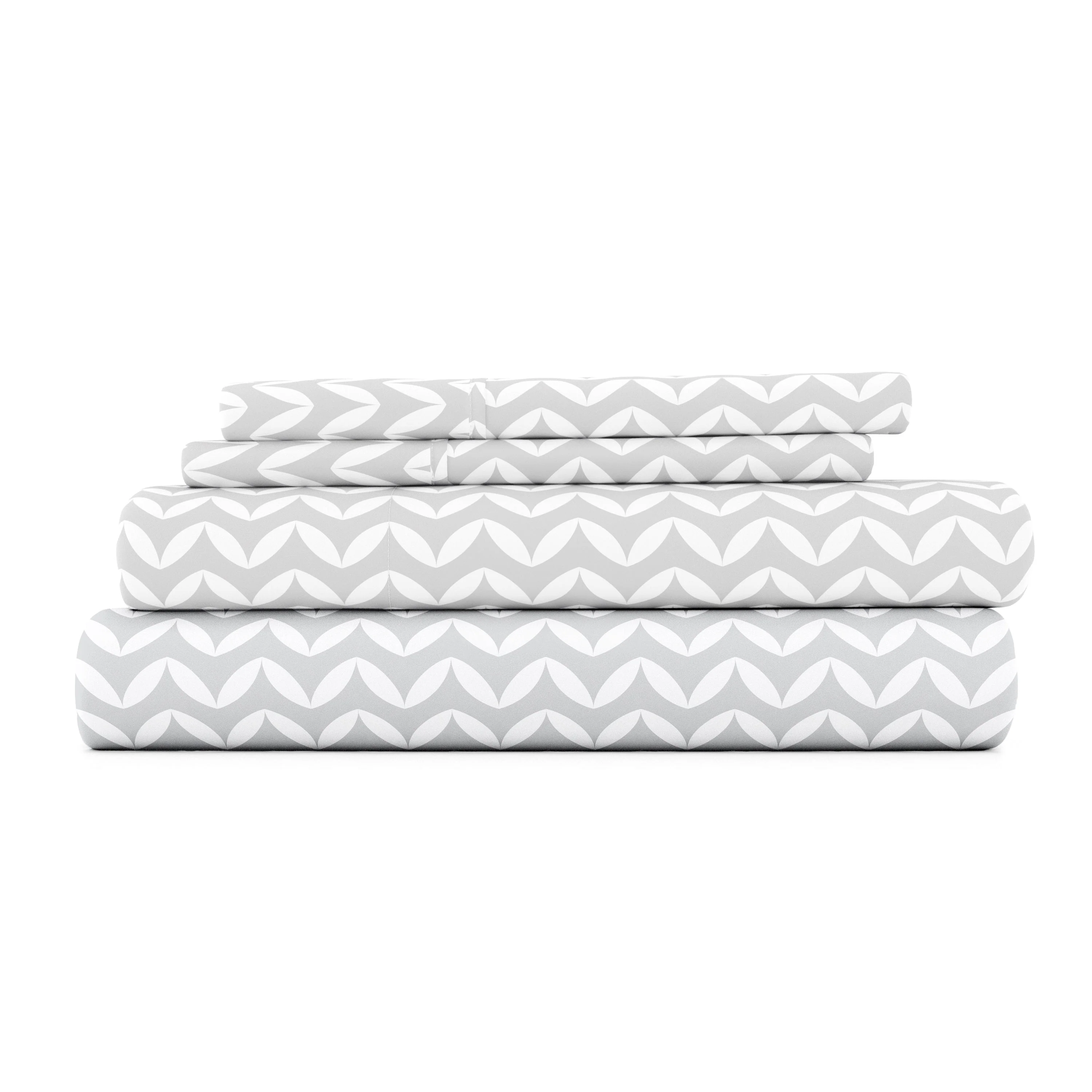Puffed Chevron Pattern 4-Piece Sheet Set (Sale) - Image 3