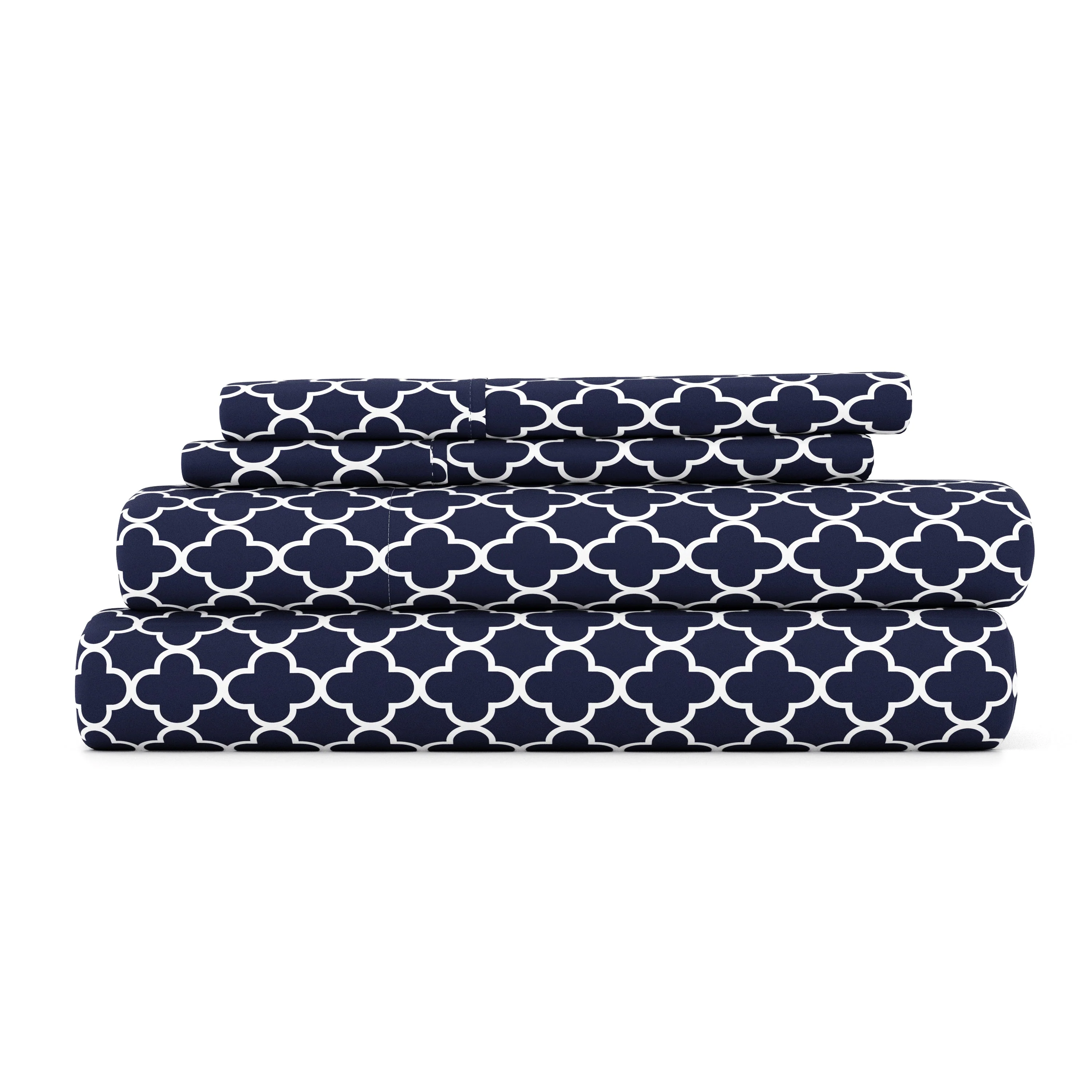 Quatrefoil Pattern 4-Piece Sheet Set (Sale)