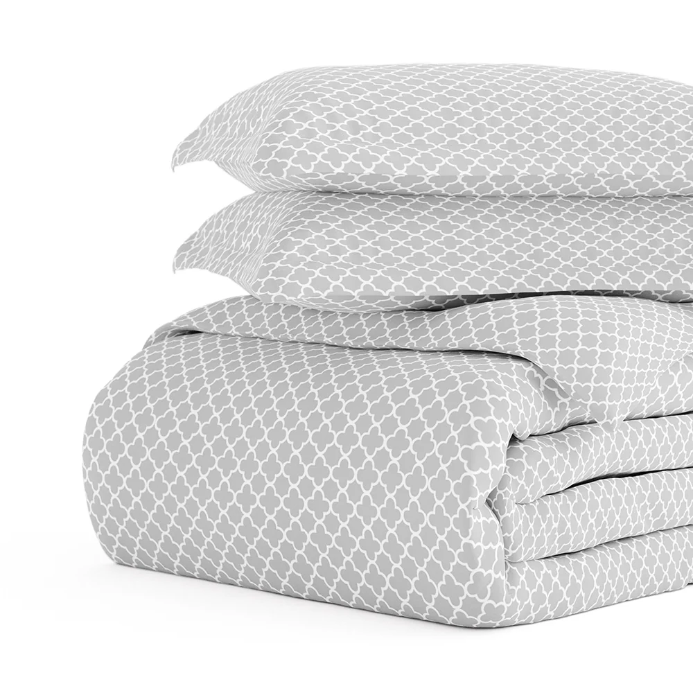 Quatrefoil Pattern 3-Piece Duvet Cover Set (Sale) - Image 10