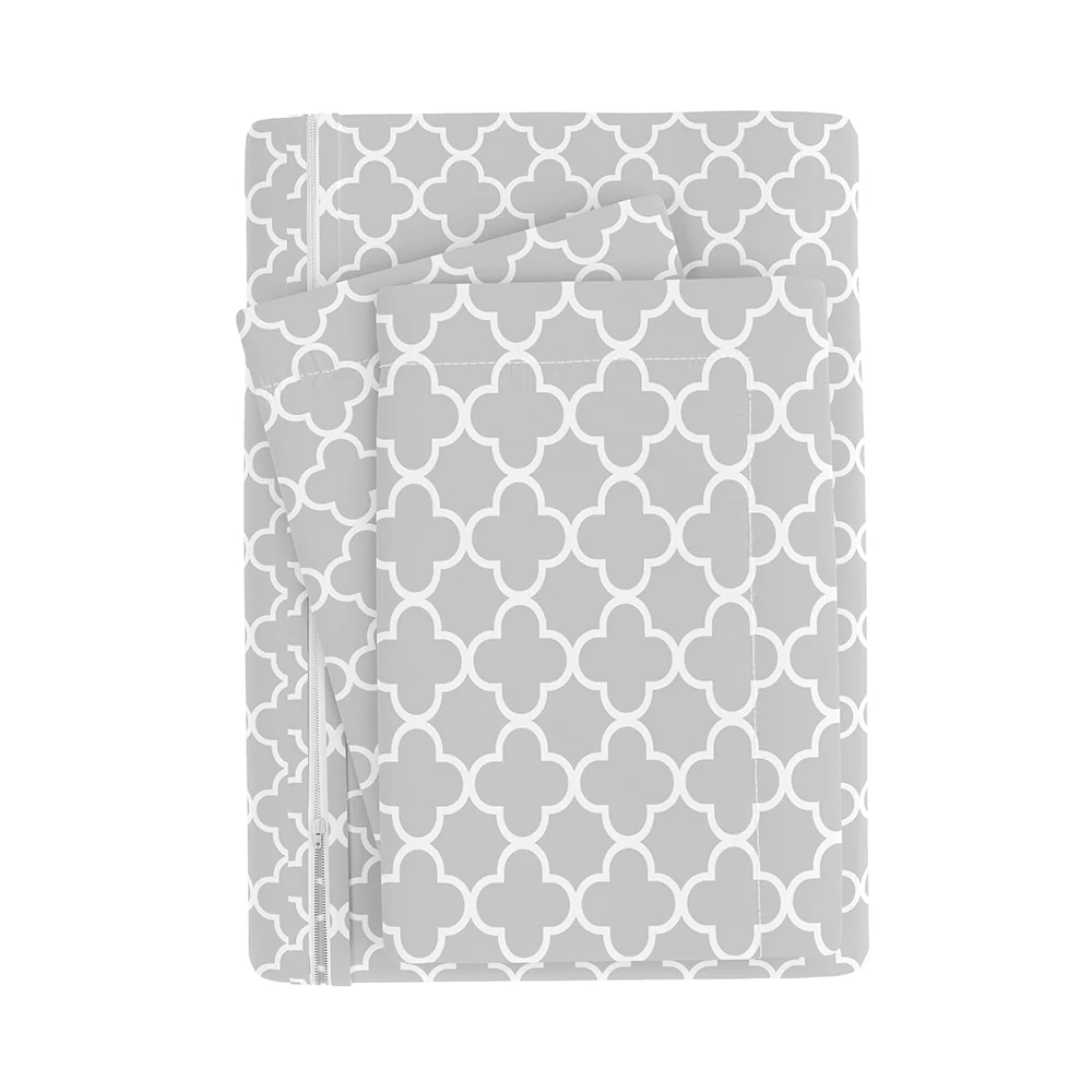 Quatrefoil Pattern 3-Piece Duvet Cover Set (Sale) - Image 12