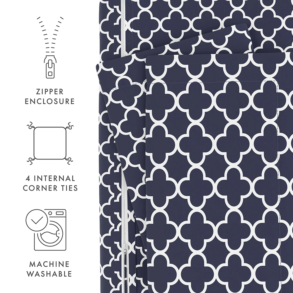 Quatrefoil Pattern 3-Piece Duvet Cover Set (Sale) - Image 17