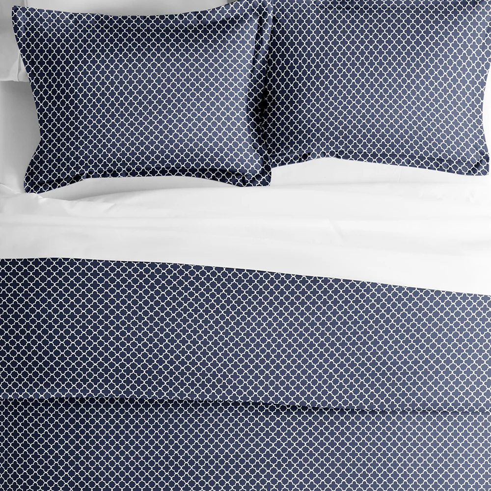 Quatrefoil Pattern 3-Piece Duvet Cover Set (Sale) - Image 5