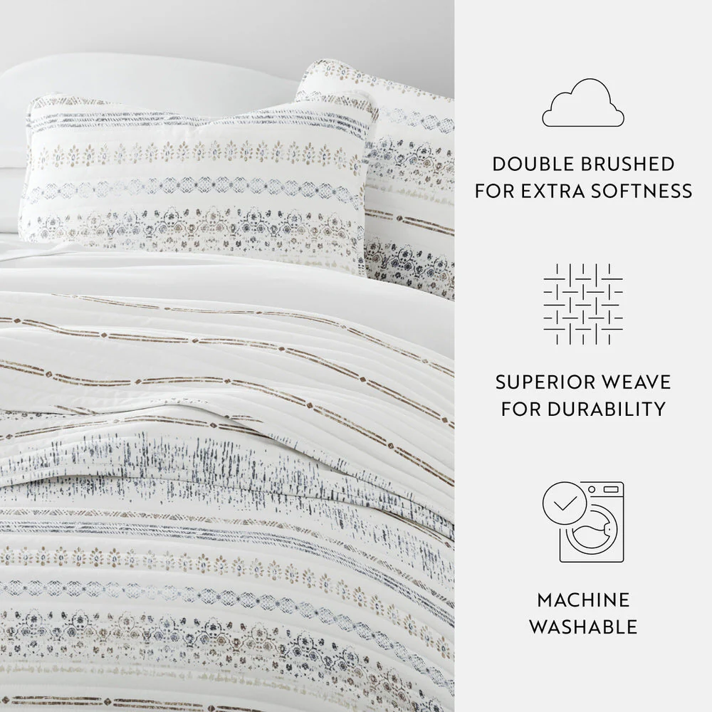 Relic Stripe Reversible Quilted Coverlet Set (Sale) - Image 10