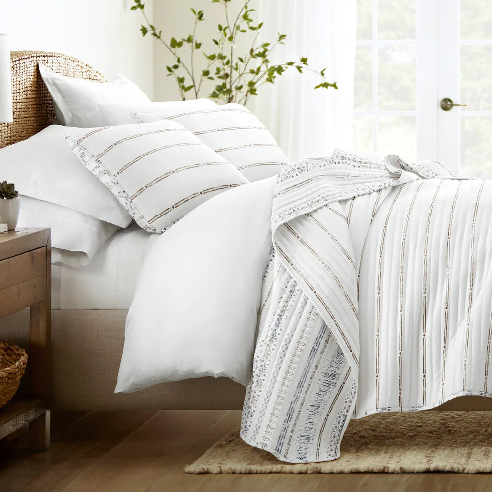 Relic Stripe Reversible Quilted Coverlet Set (Sale) - Image 2