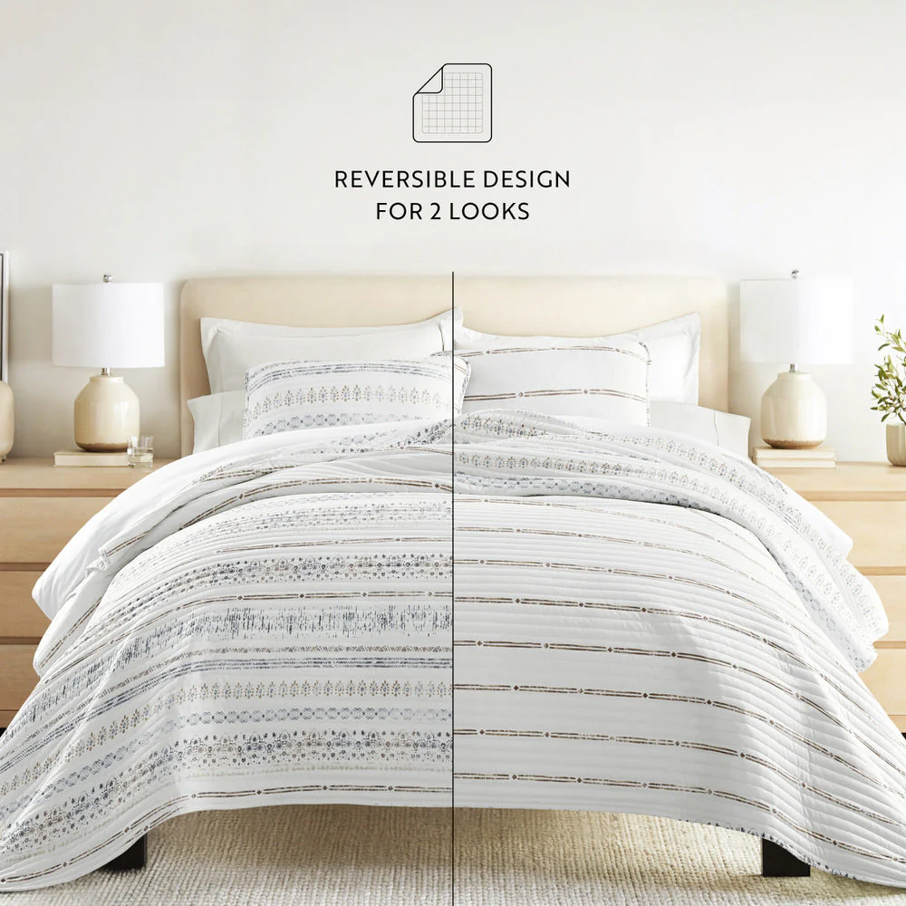 Relic Stripe Reversible Quilted Coverlet Set (Sale) - Image 9