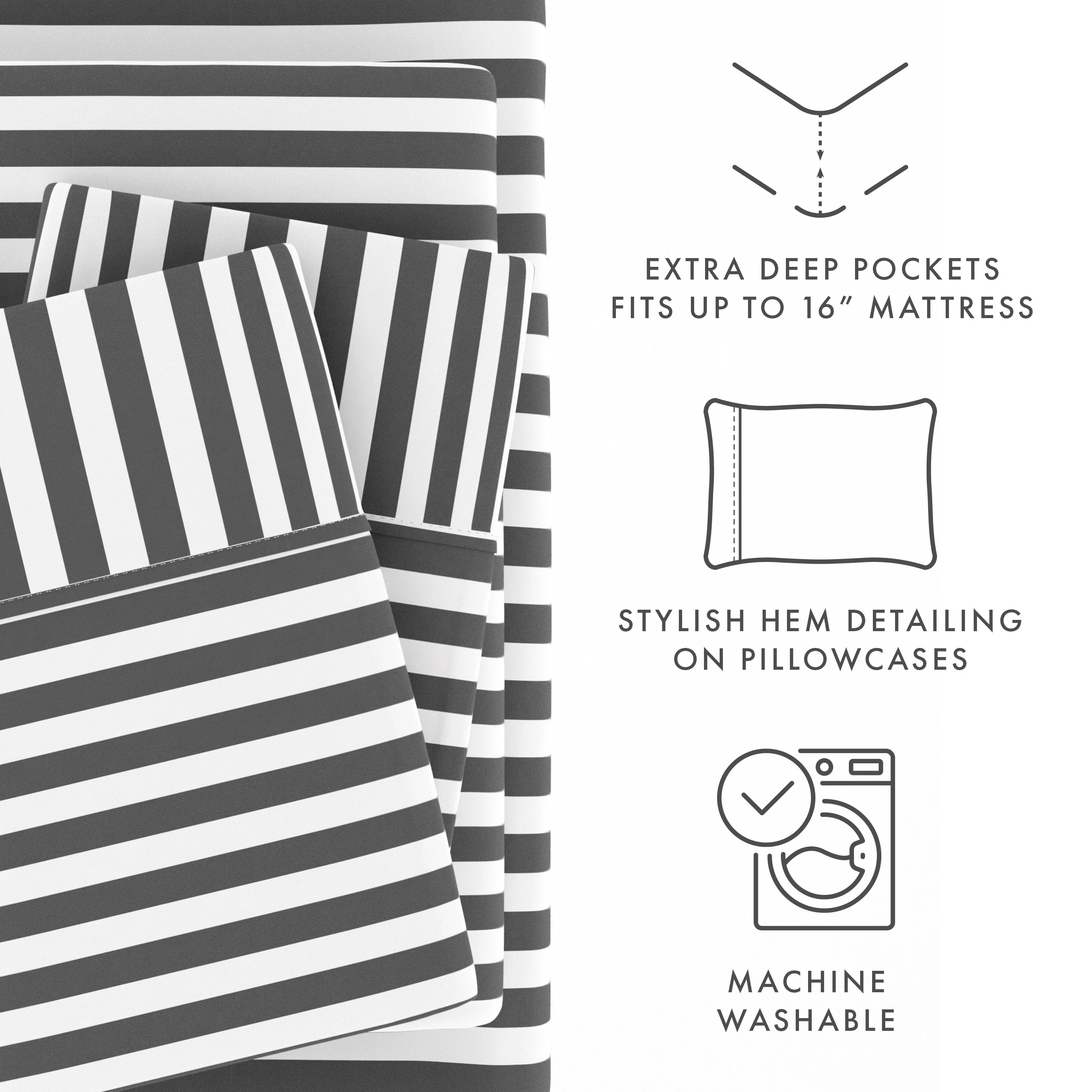 Ribbon Pattern 4-Piece Sheet Set (Sale) - Image 7