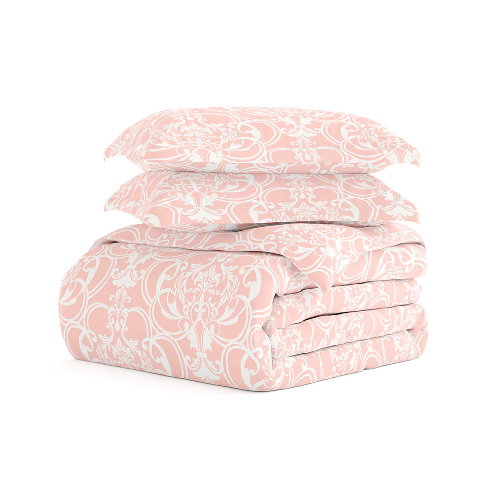 Romantic Damask Pattern 3-Piece Duvet Cover Set (Sale) - Image 4