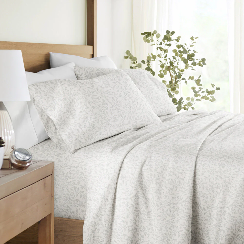 Romantic Vines 4-Piece Long Staple Cotton Sheet Set (Sale) - Image 2