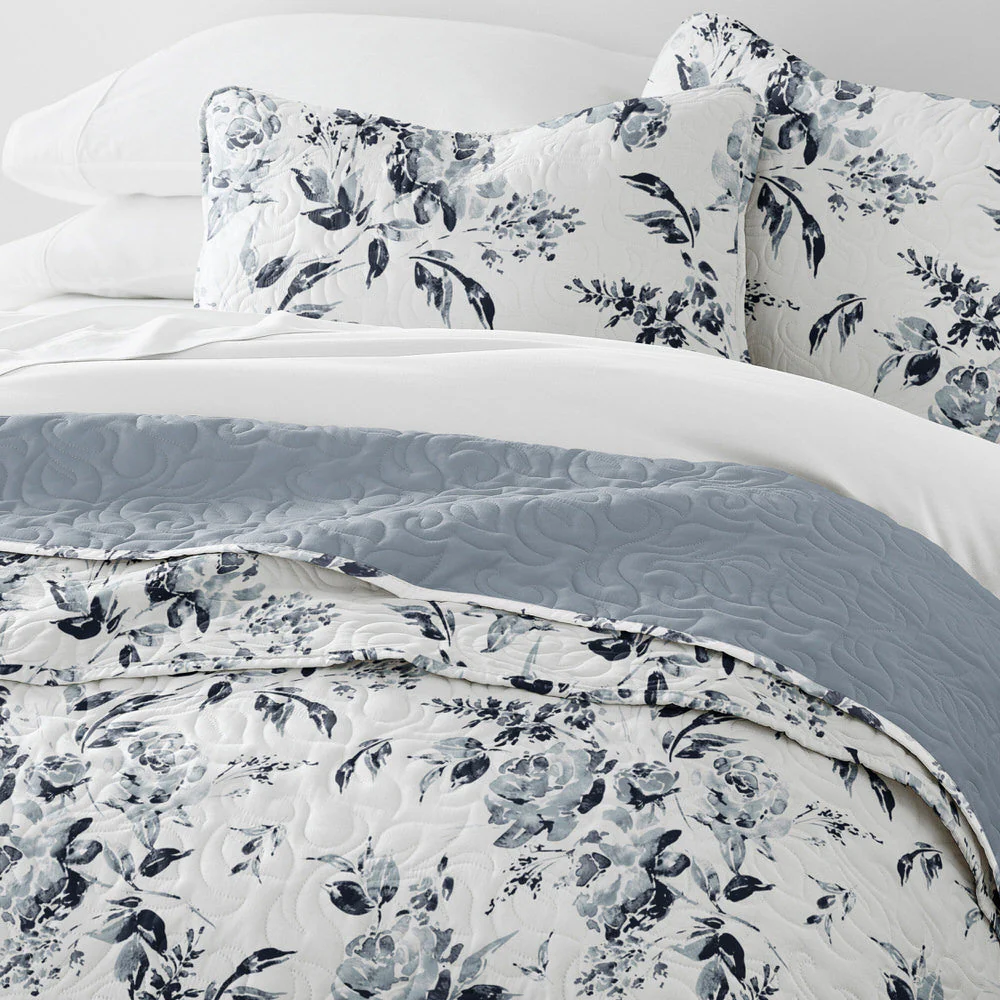Rose Garden Reversible Quilted Coverlet Set (Sale) - Image 5