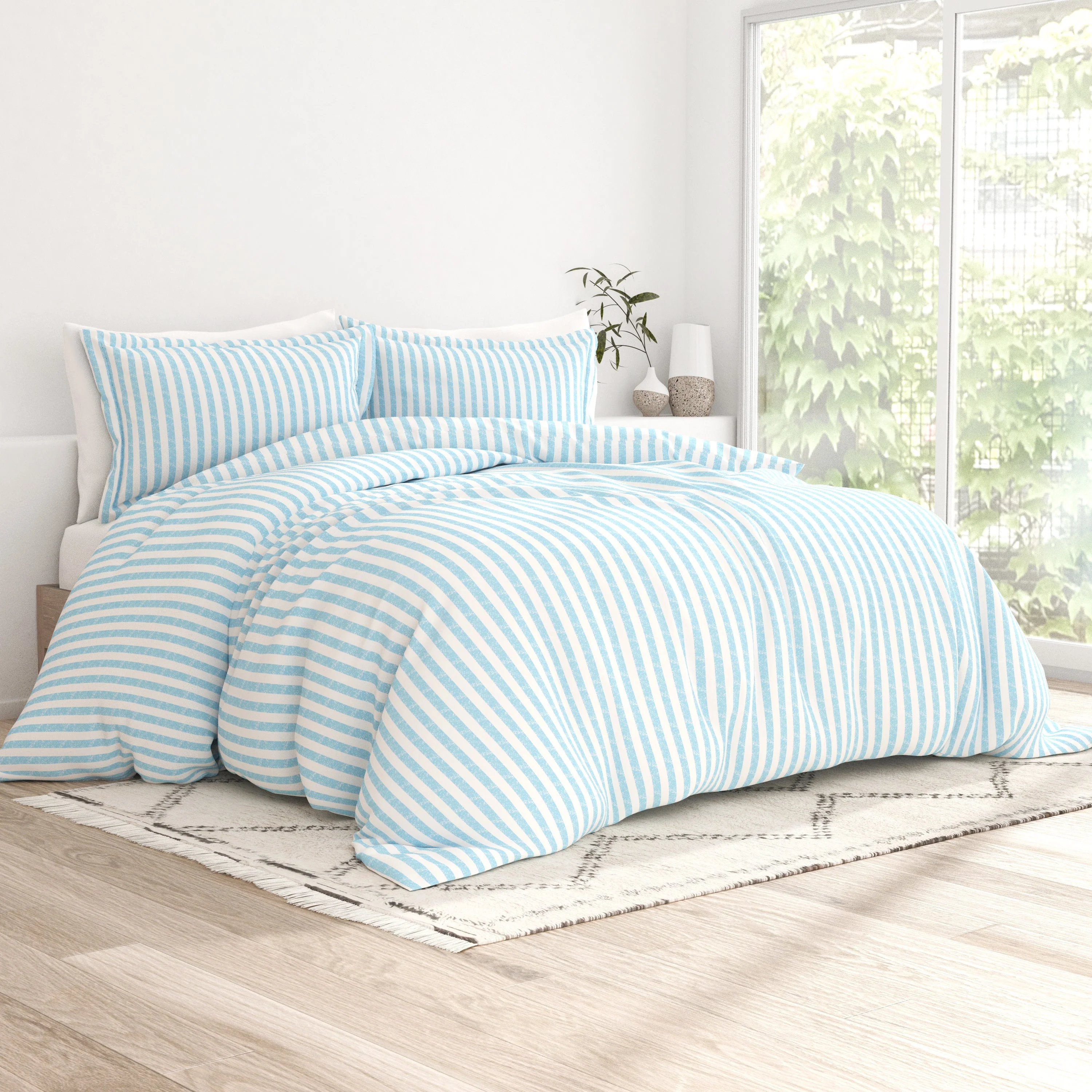 Rugged Stripes Pattern 3-Piece Duvet Cover Set (Sale) - Image 12