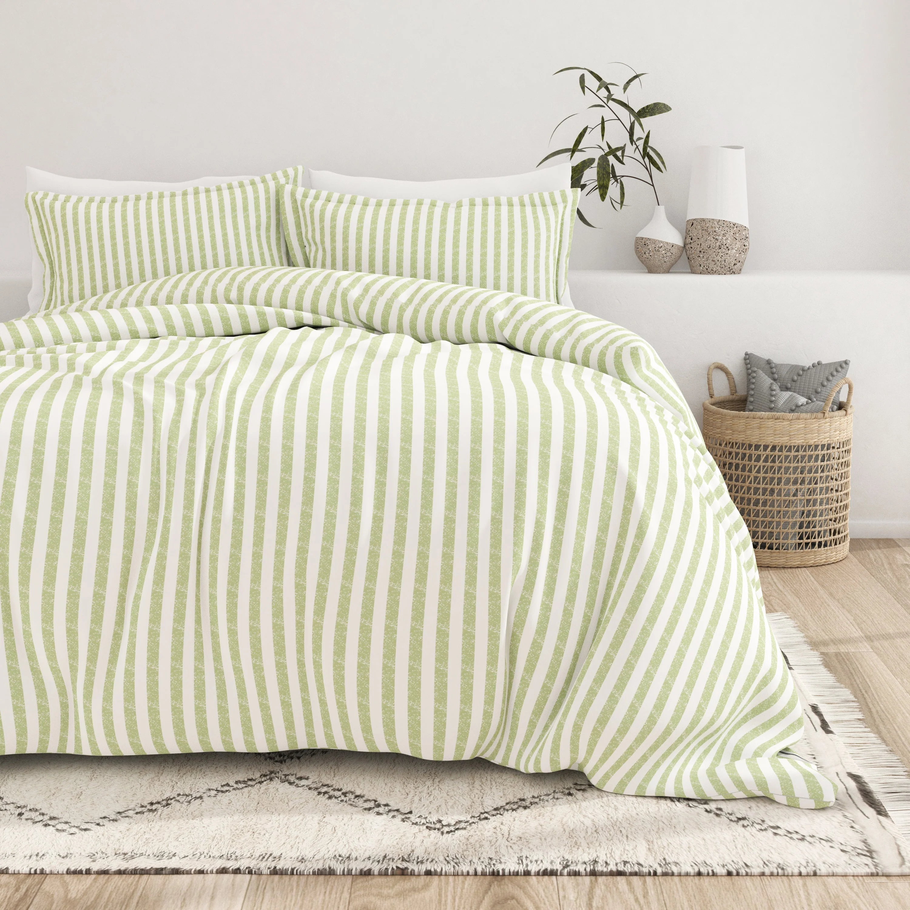 Sale - Rugged Stripes Pattern 3-Piece Duvet Cover Set - Image 14