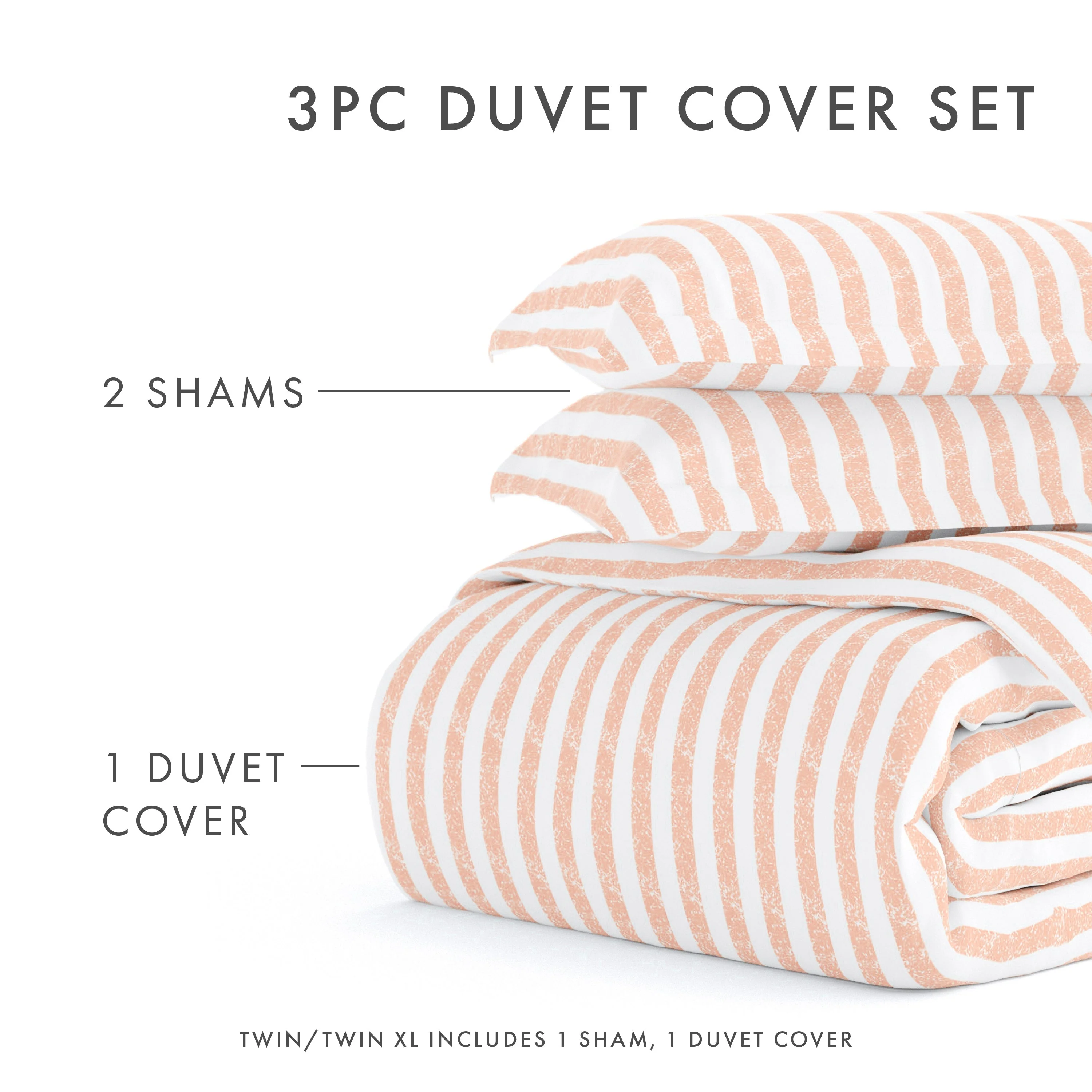 Sale - Rugged Stripes Pattern 3-Piece Duvet Cover Set - Image 21
