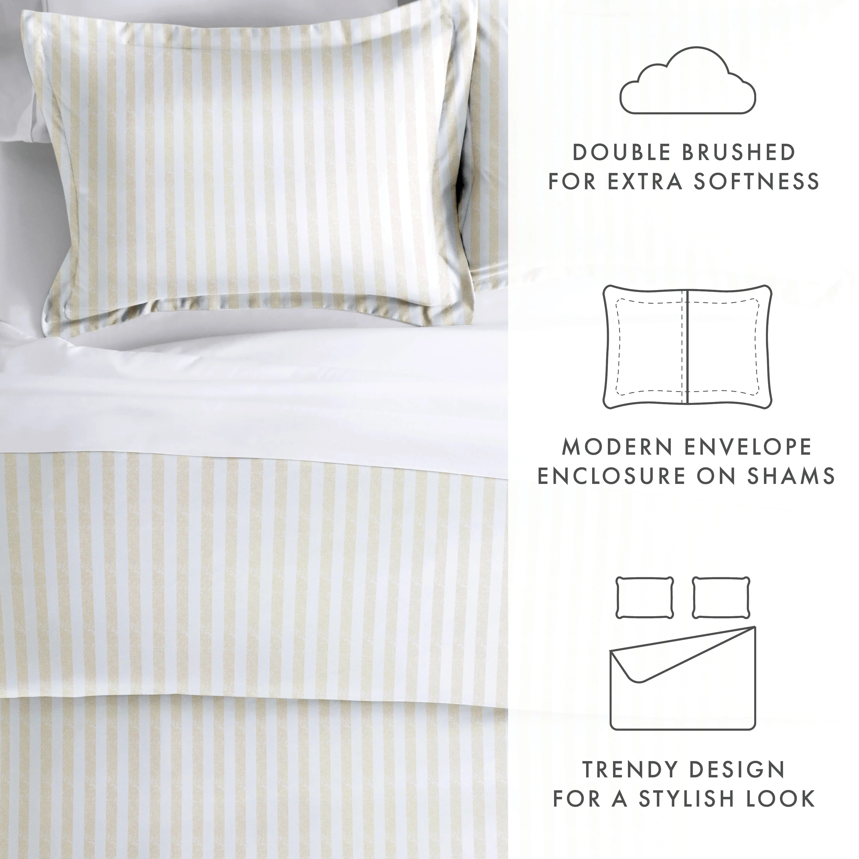 Rugged Stripes Pattern 3-Piece Duvet Cover Set (Sale) - Image 24