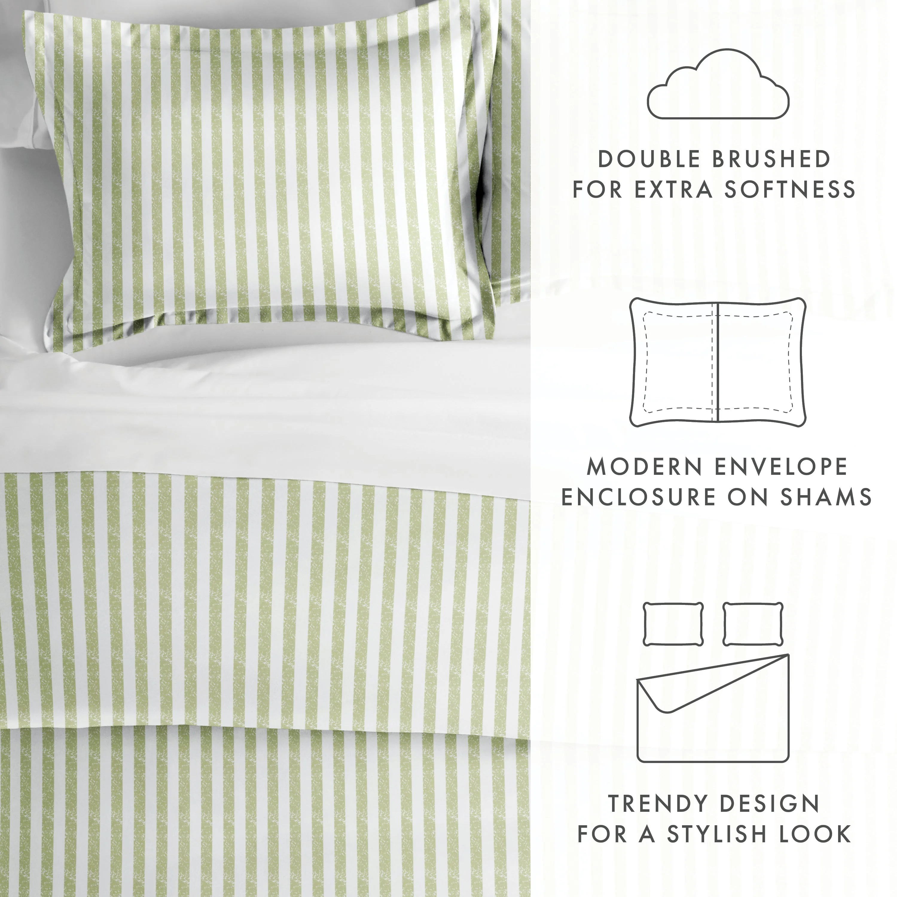 Rugged Stripes Pattern 3-Piece Duvet Cover Set (Sale) - Image 28