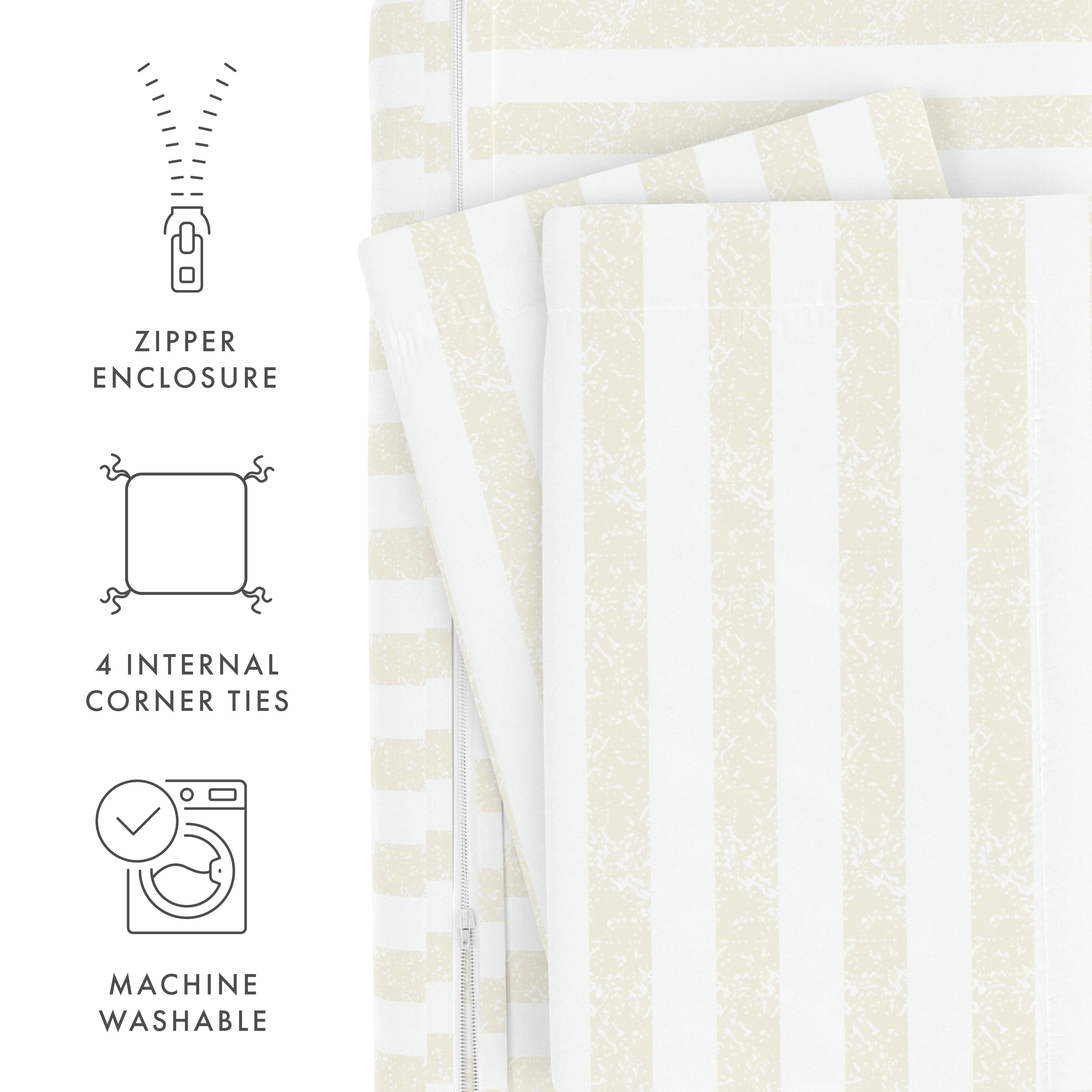 Rugged Stripes Pattern 3-Piece Duvet Cover Set (Sale) - Image 31