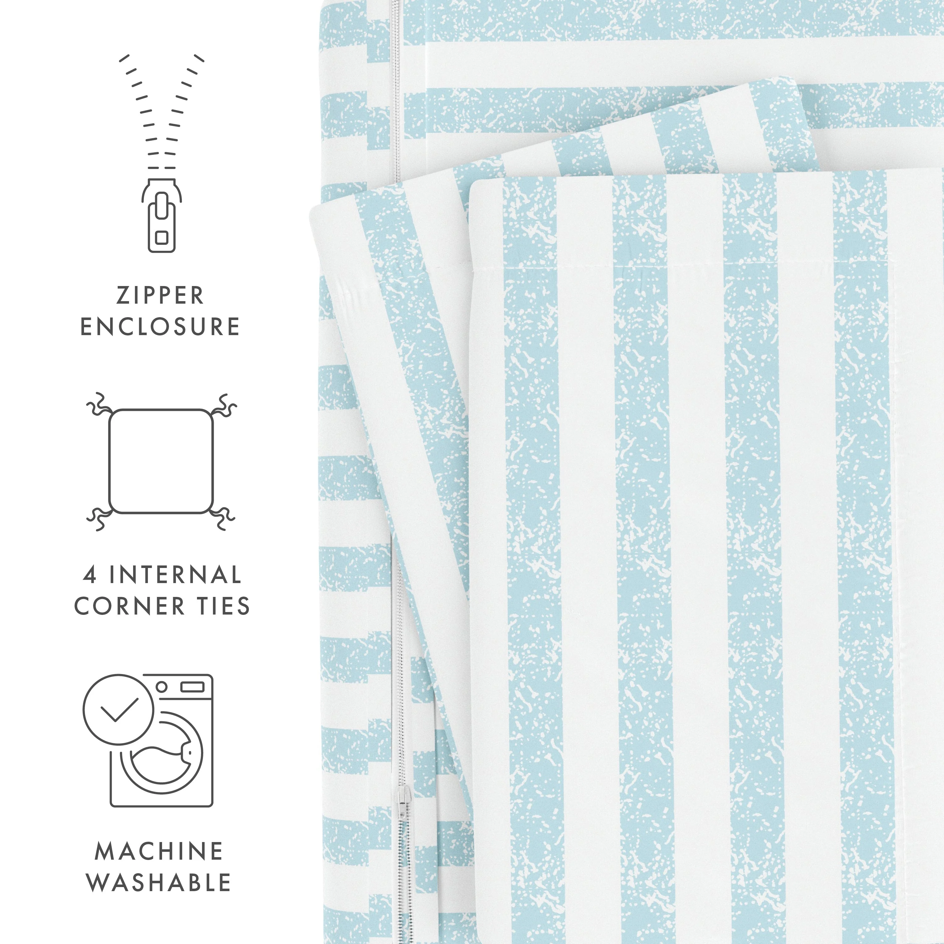 Rugged Stripes Pattern 3-Piece Duvet Cover Set (Sale) - Image 32