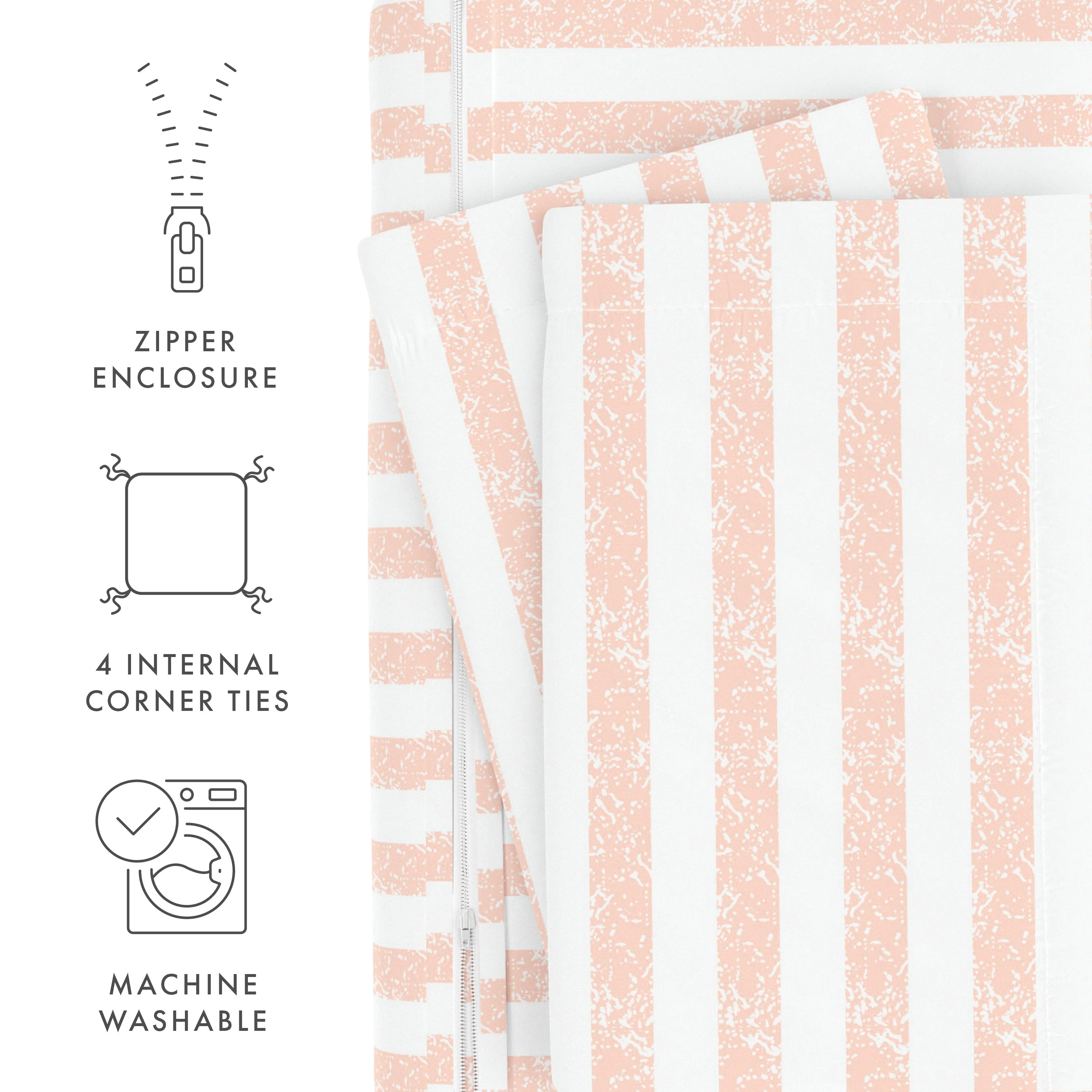 Rugged Stripes Pattern 3-Piece Duvet Cover Set (Sale) - Image 34