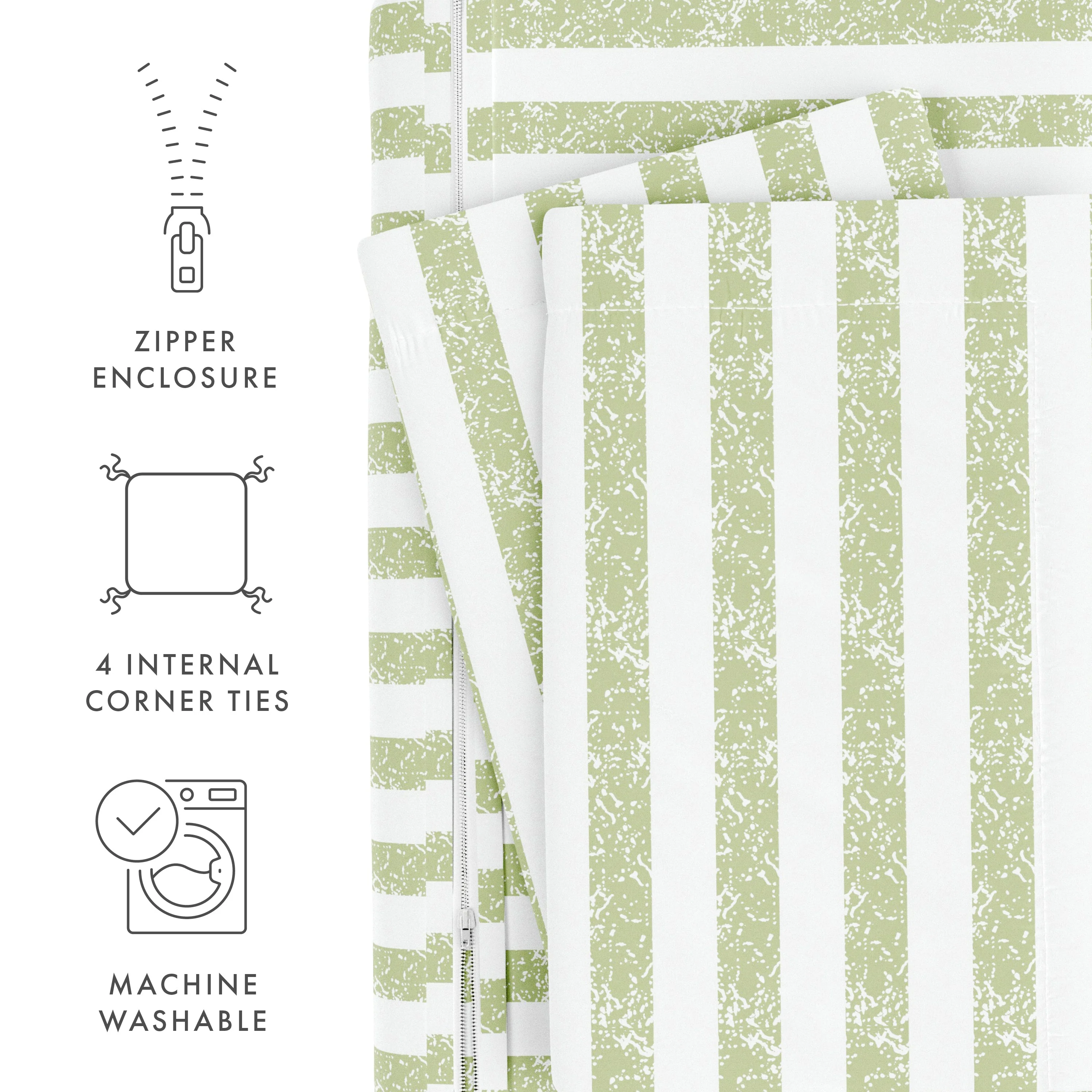 Rugged Stripes Pattern 3-Piece Duvet Cover Set (Sale) - Image 35