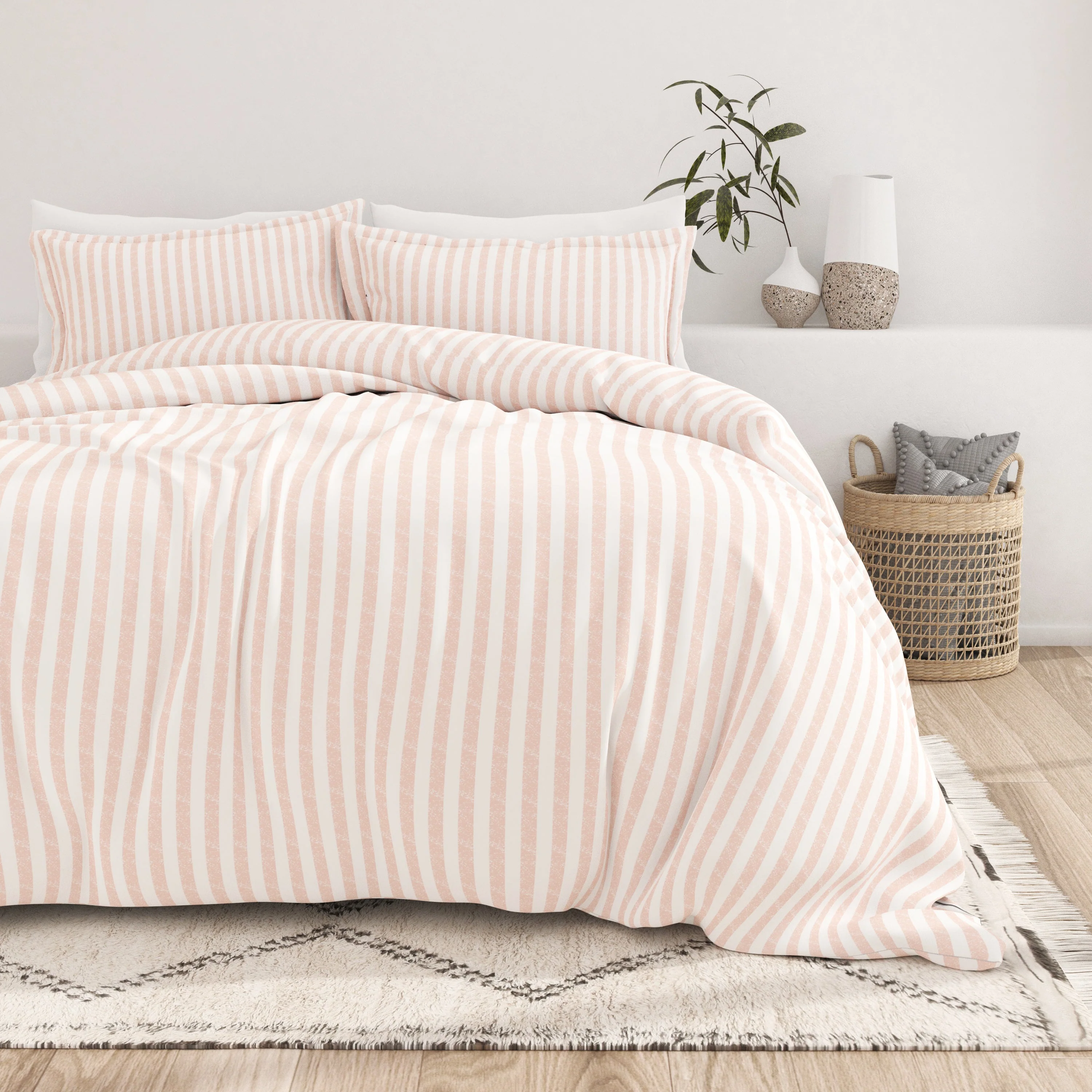 Rugged Stripes Pattern 3-Piece Duvet Cover Set (Sale) - Image 4