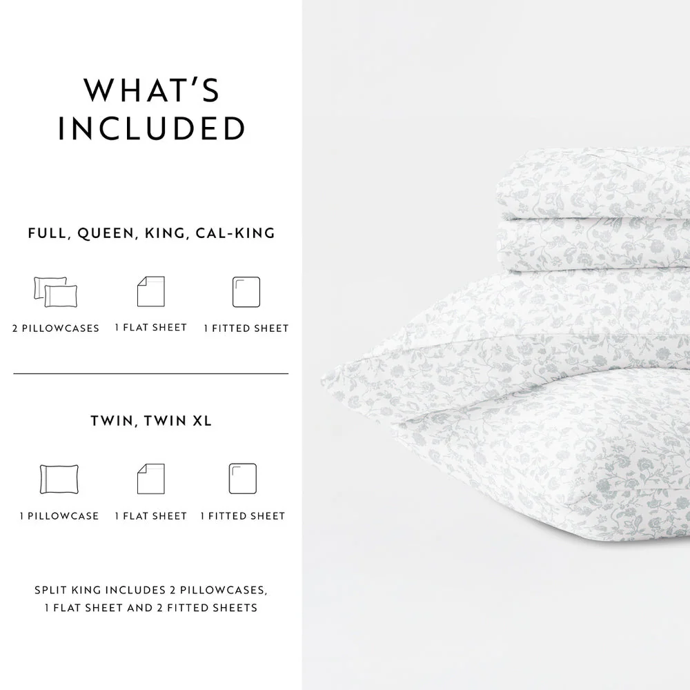 Rustic Jacobean 4-Piece Long Staple Cotton Sheet Set (Sale) - Image 19