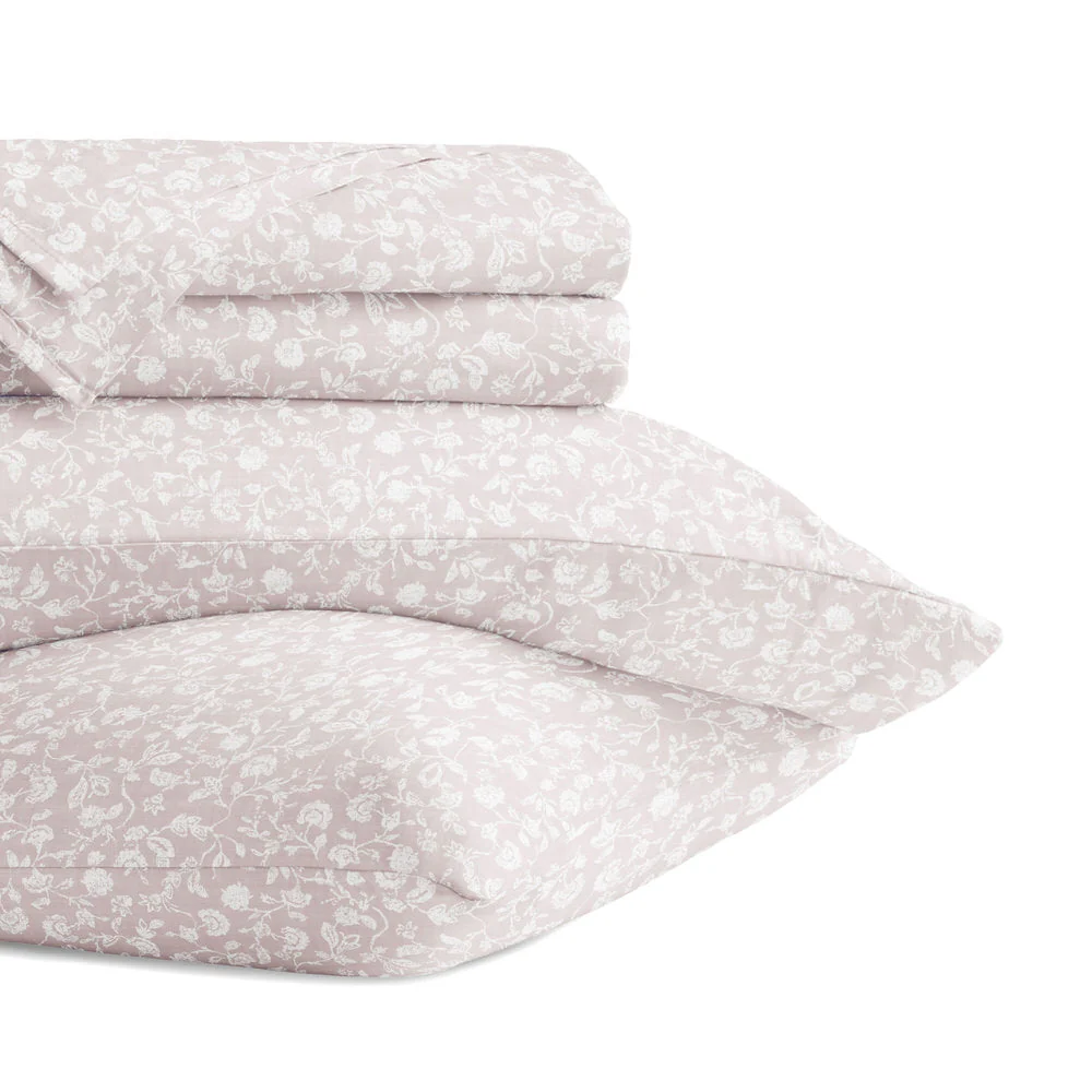 Rustic Jacobean 4-Piece Long Staple Cotton Sheet Set (Sale) - Image 2