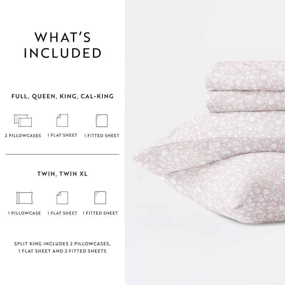 Rustic Jacobean 4-Piece Long Staple Cotton Sheet Set (Sale) - Image 20