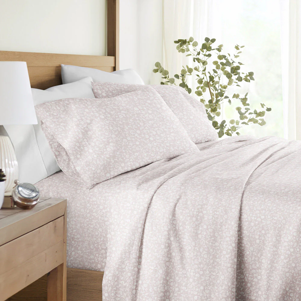 Rustic Jacobean 4-Piece Long Staple Cotton Sheet Set (Sale) - Image 4