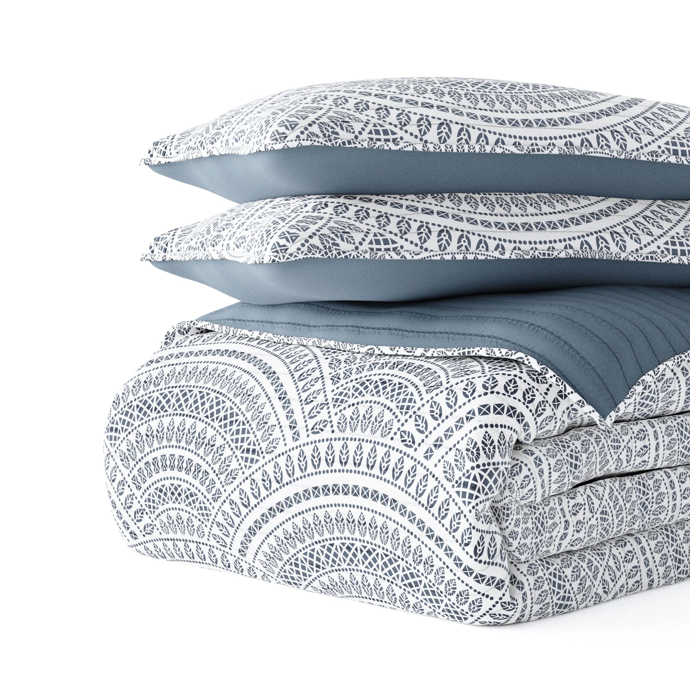 Sale - Scallop Reversible Quilted Coverlet Set - Image 22