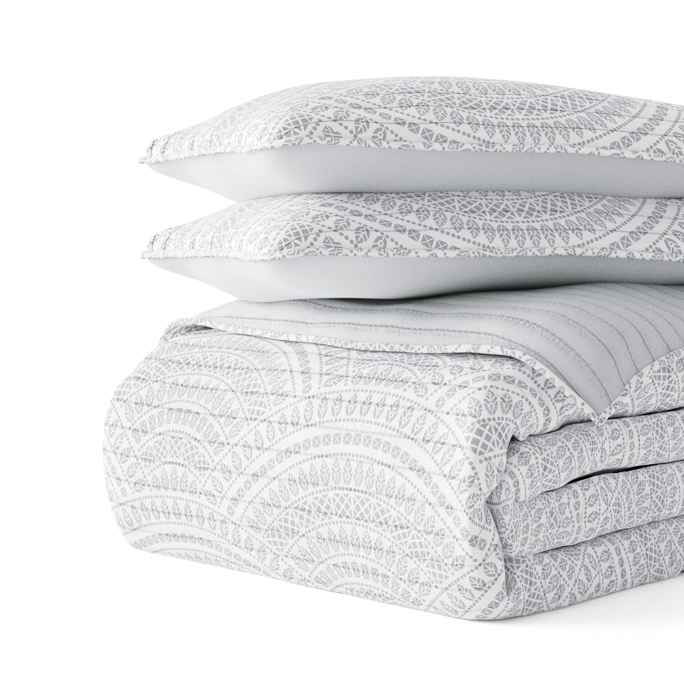 Sale - Scallop Reversible Quilted Coverlet Set - Image 24