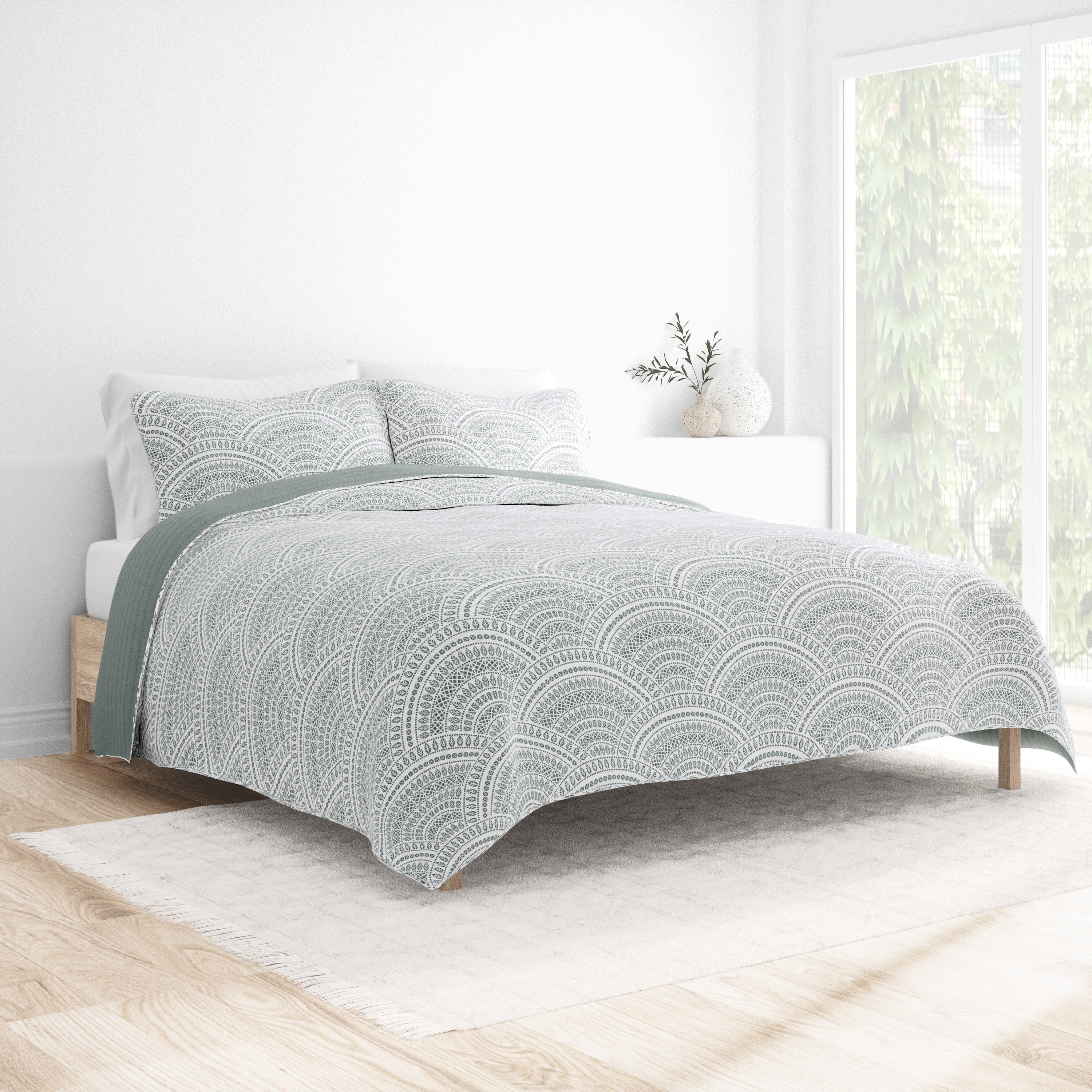 Sale - Scallop Reversible Quilted Coverlet Set - Image 3