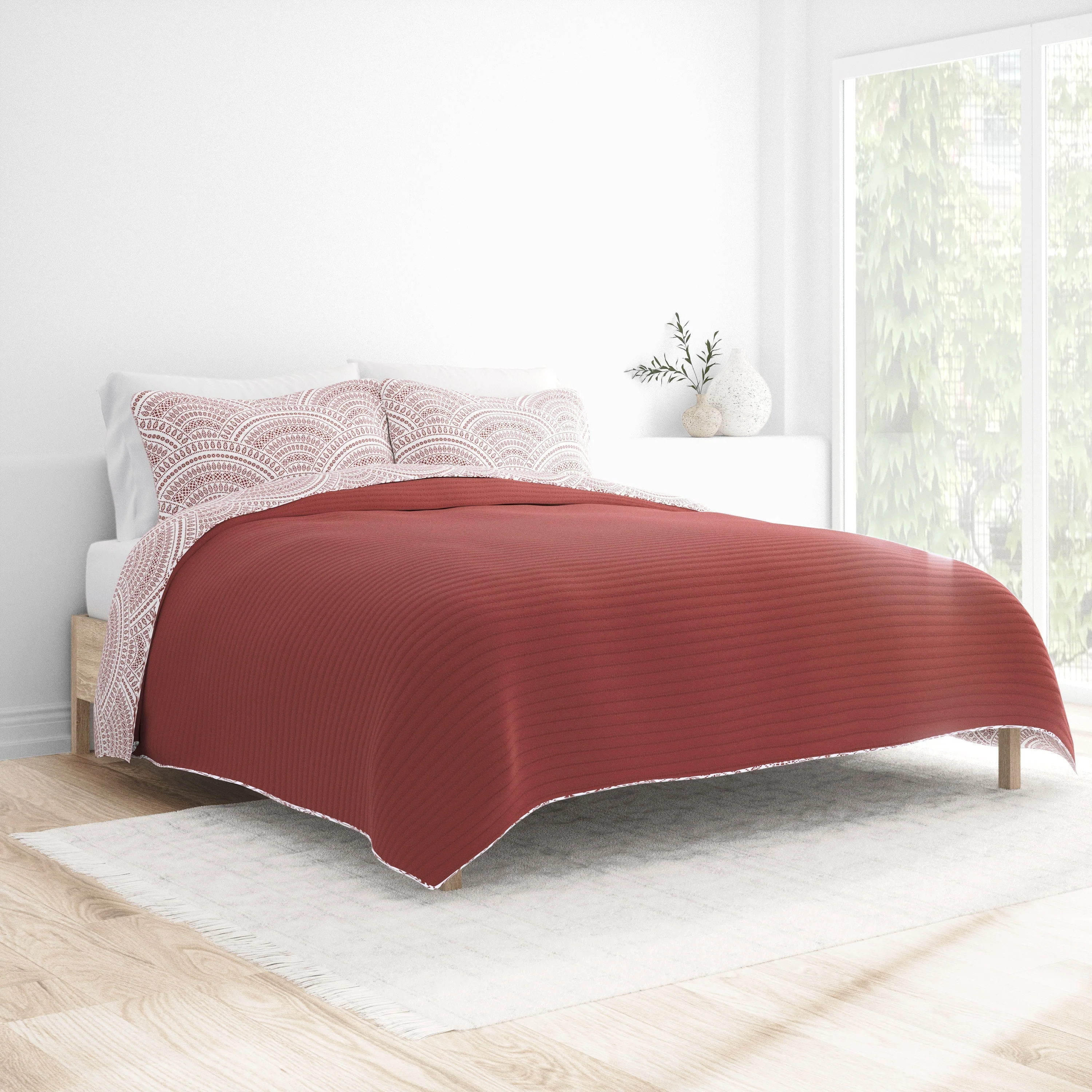 Sale - Scallop Reversible Quilted Coverlet Set - Image 5