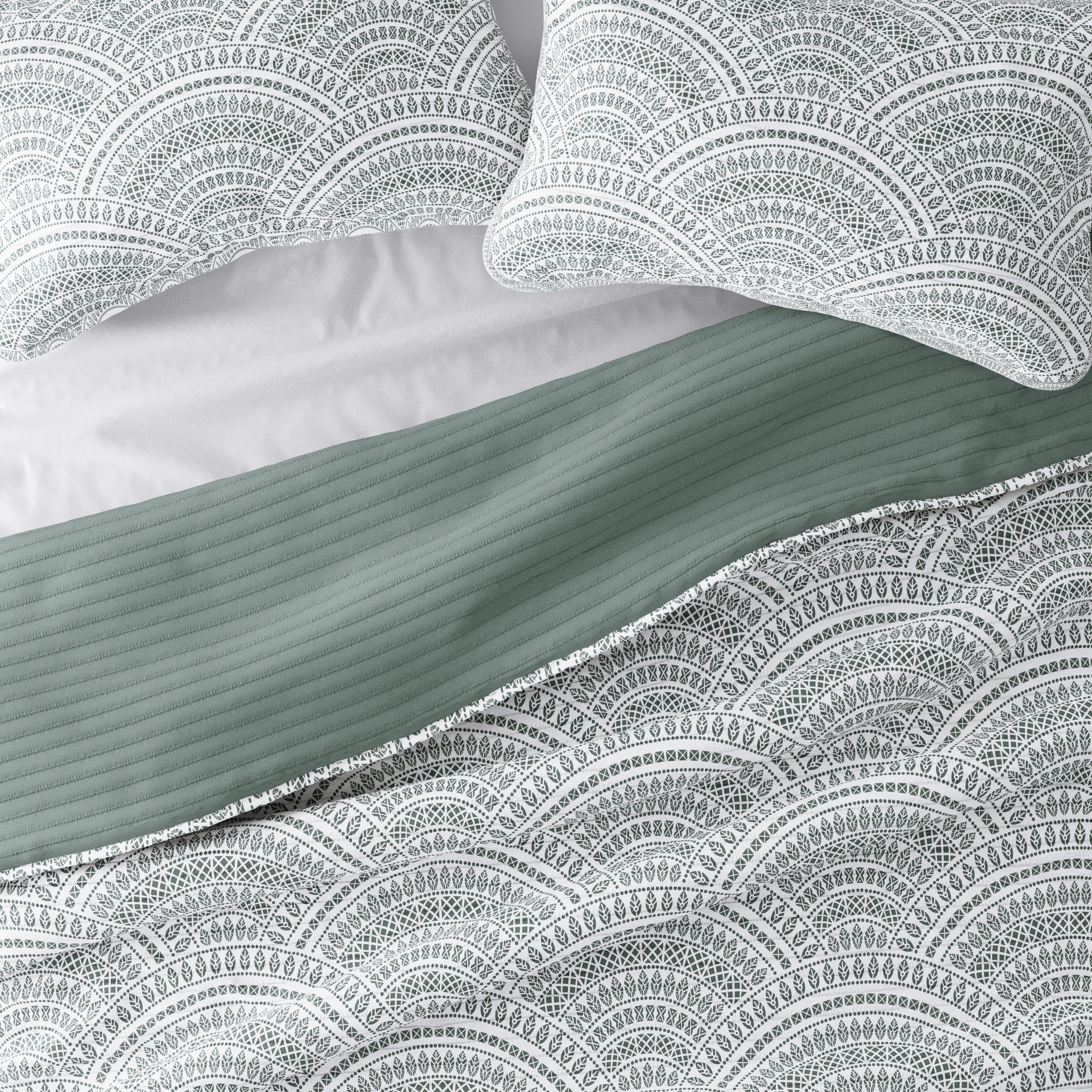 Scallop Reversible Quilted Coverlet Set (Sale) - Image 11