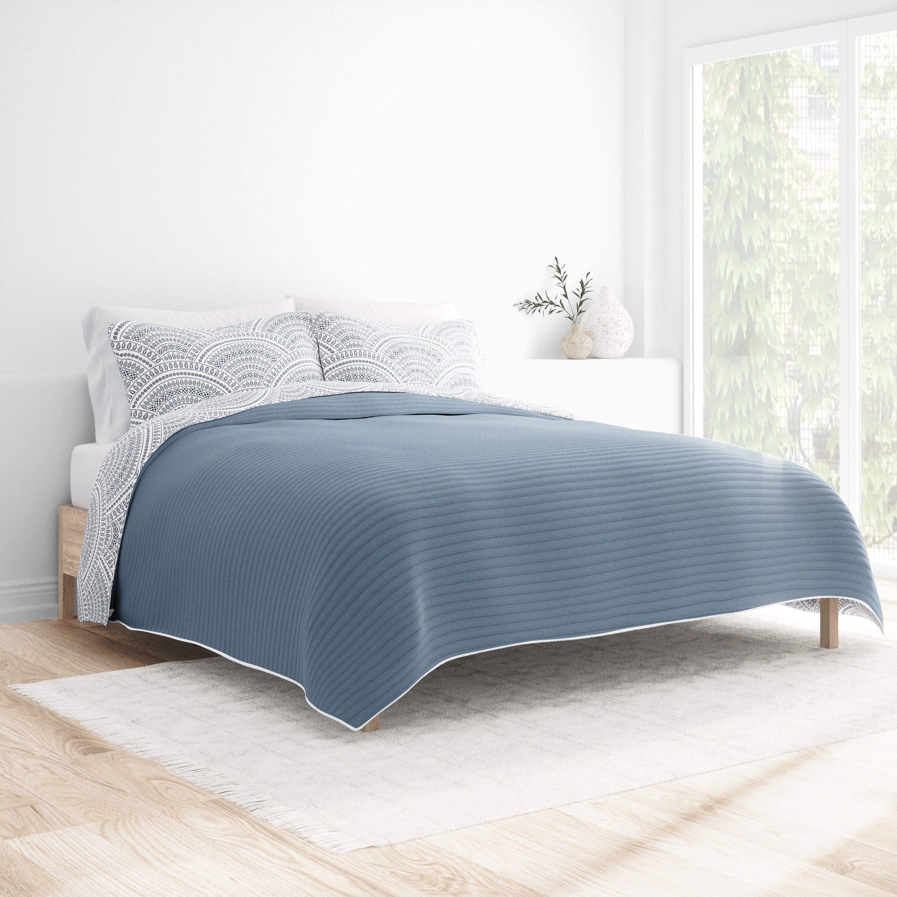 Scallop Reversible Quilted Coverlet Set (Sale) - Image 6