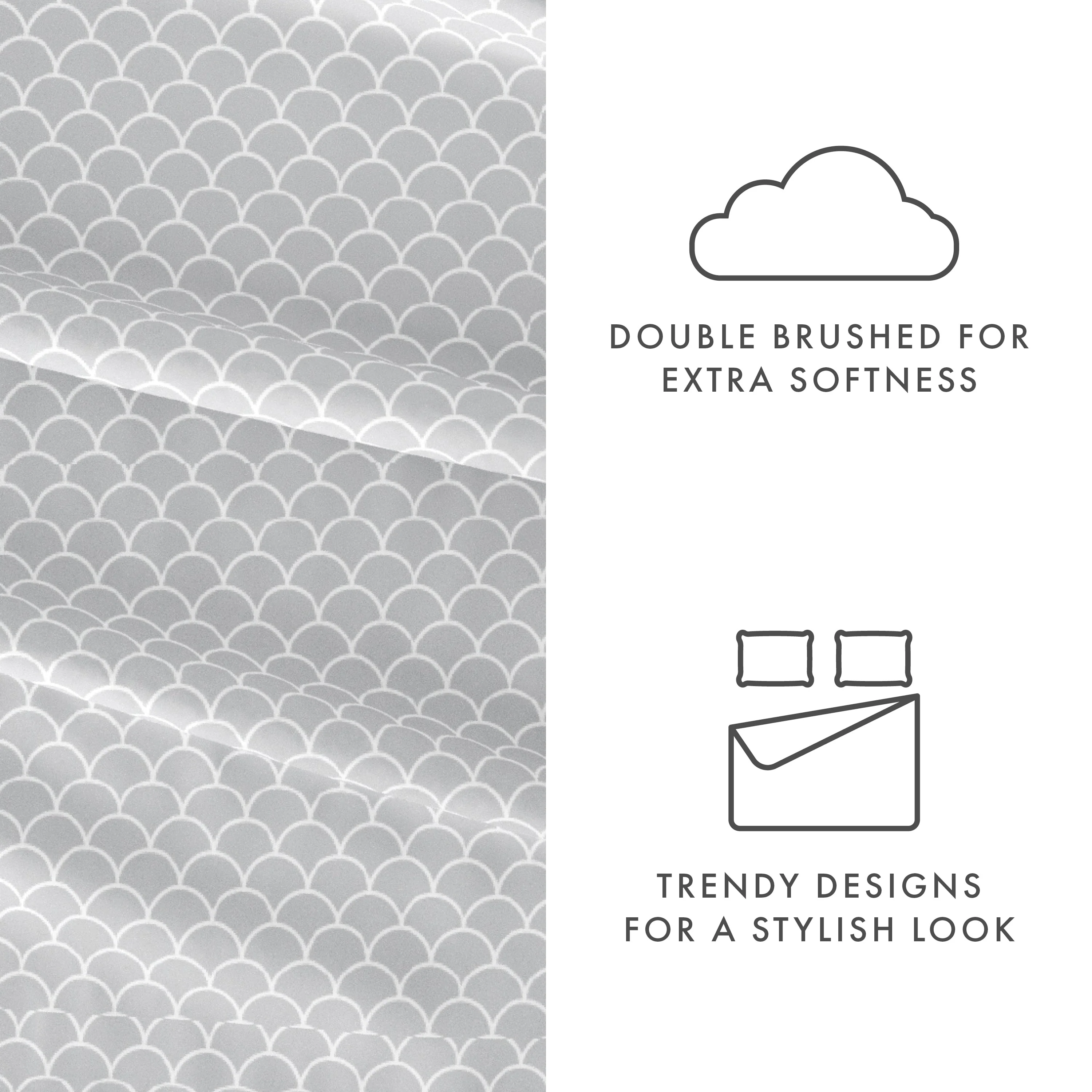 Scallops Pattern 4-Piece Sheet Set (Sale) - Image 16
