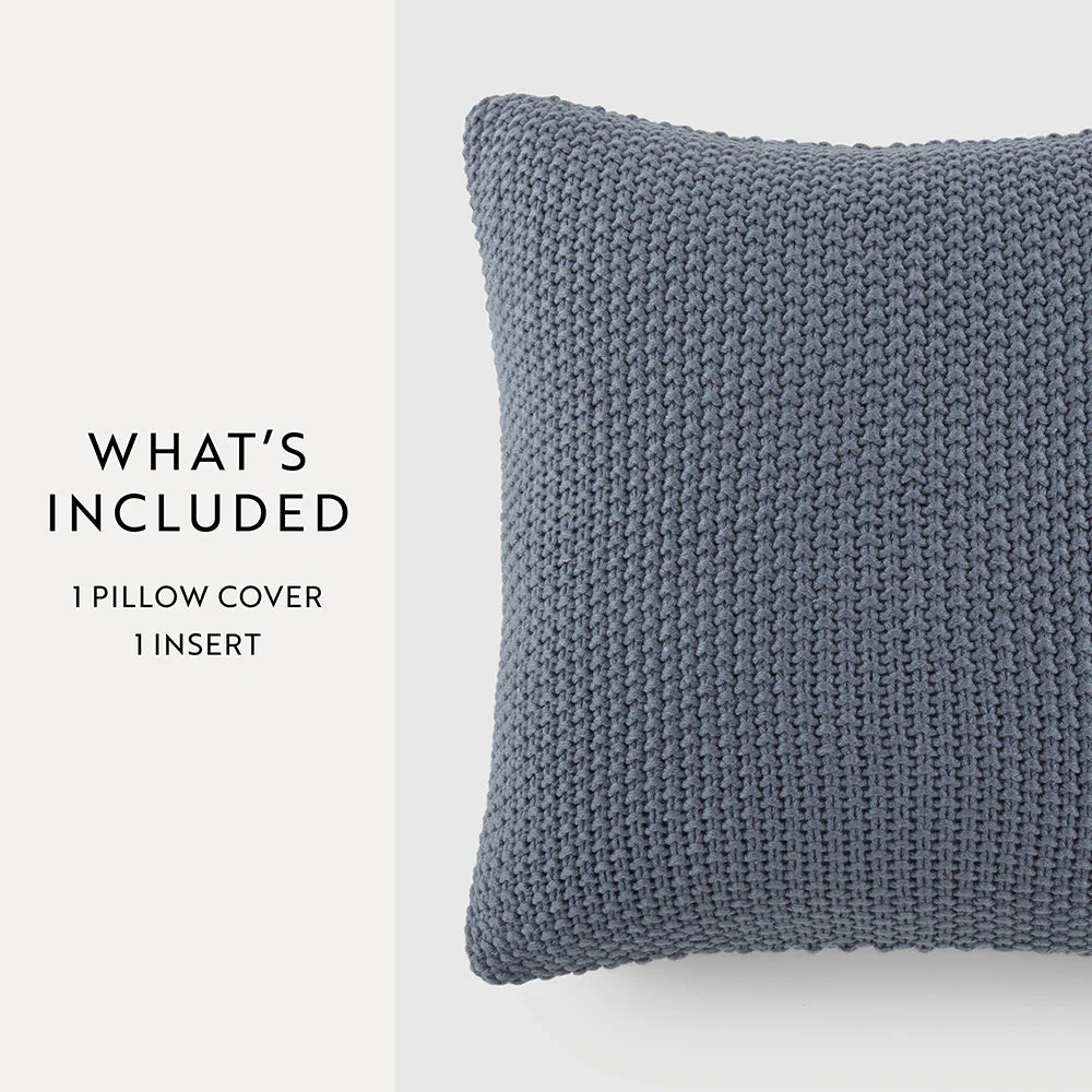 Seed Stitch Knit Throw Pillow Cover and Insert (Sale) - Image 31