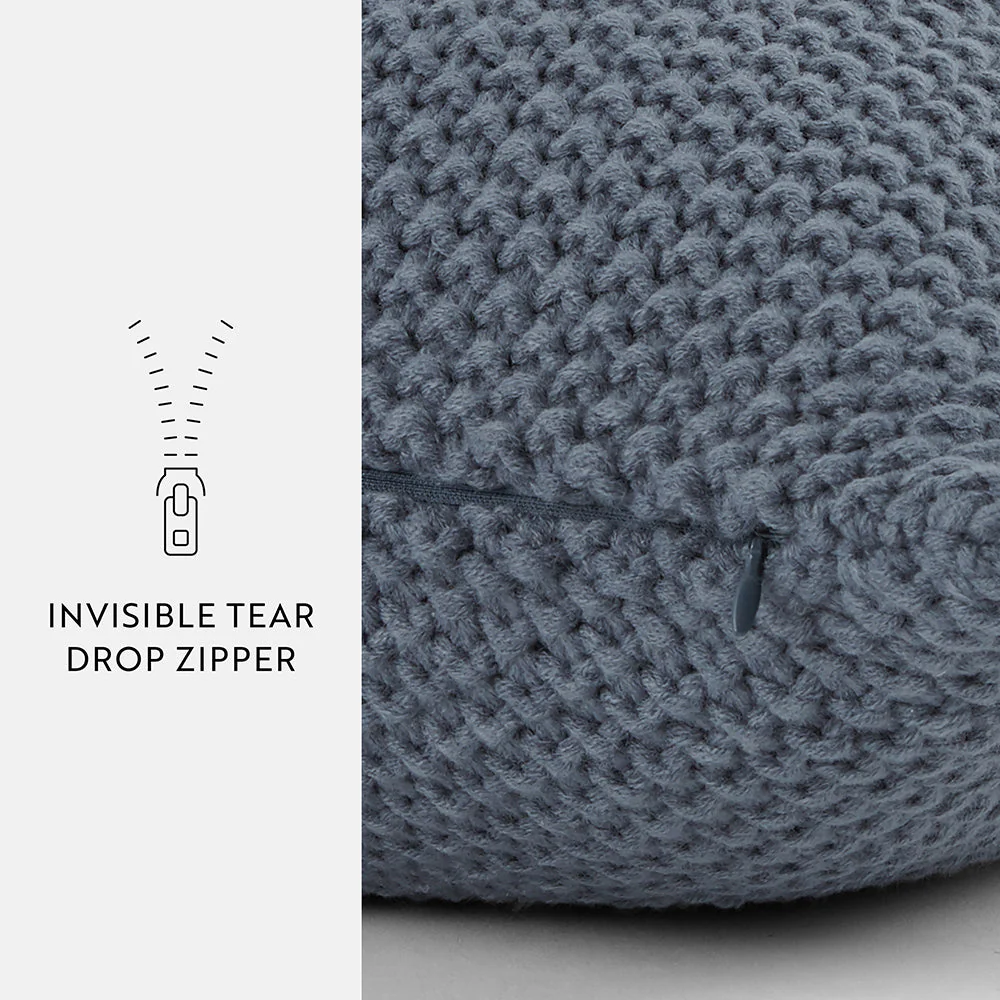Seed Stitch Knit Throw Pillow Cover and Insert (Sale) - Image 36